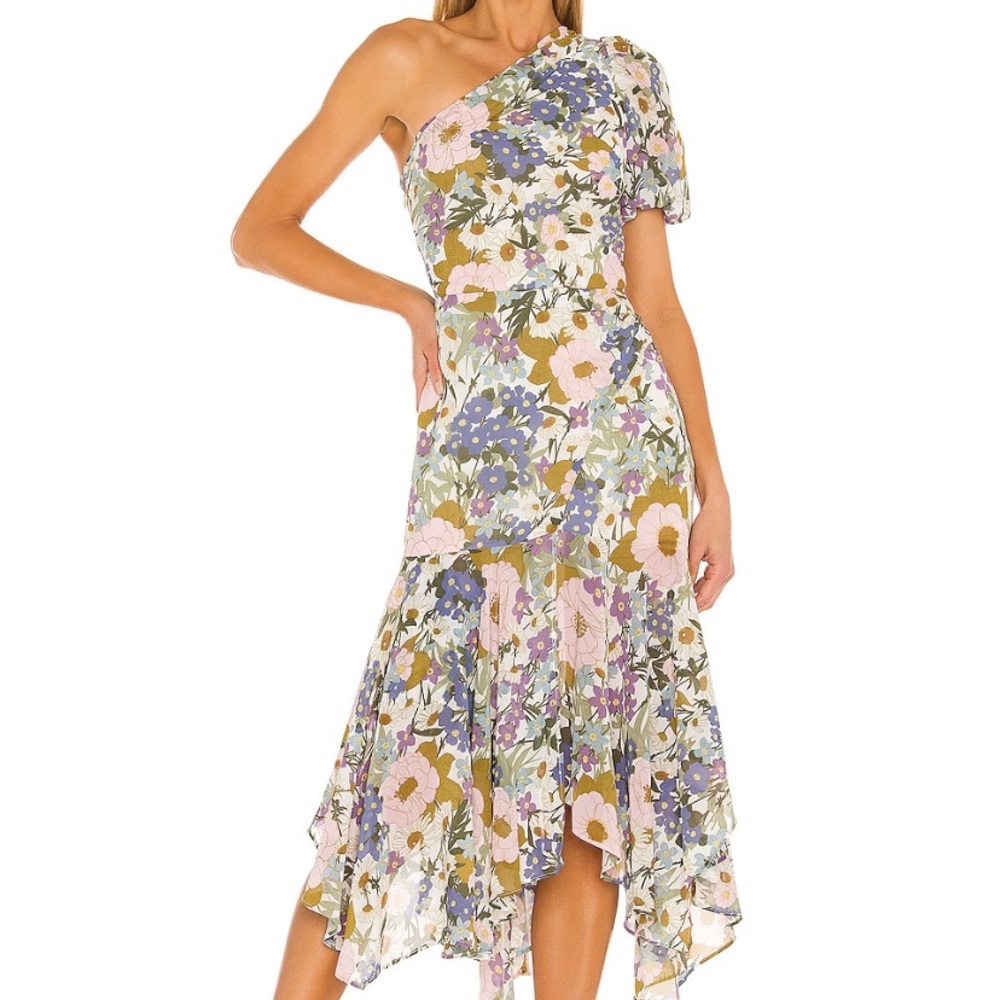 SANTORINI DRESS FLORAL RETRO - ASTR THE LABEL